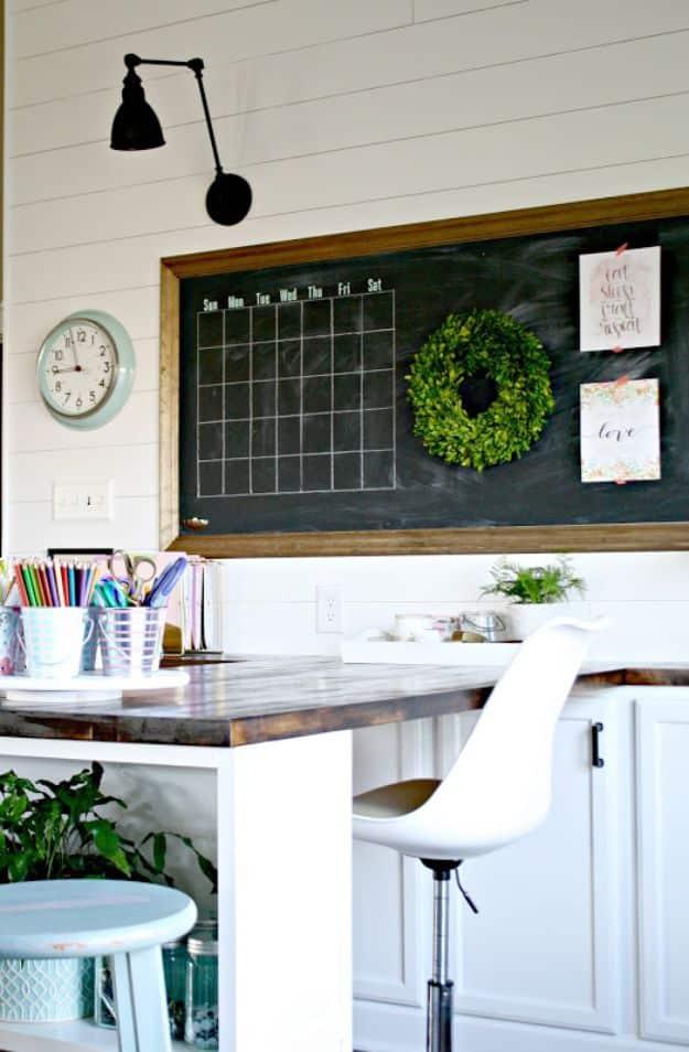 Craft Room Chalkboard, a craft room idea that looks far more advanced than it is and a popular choice on this list