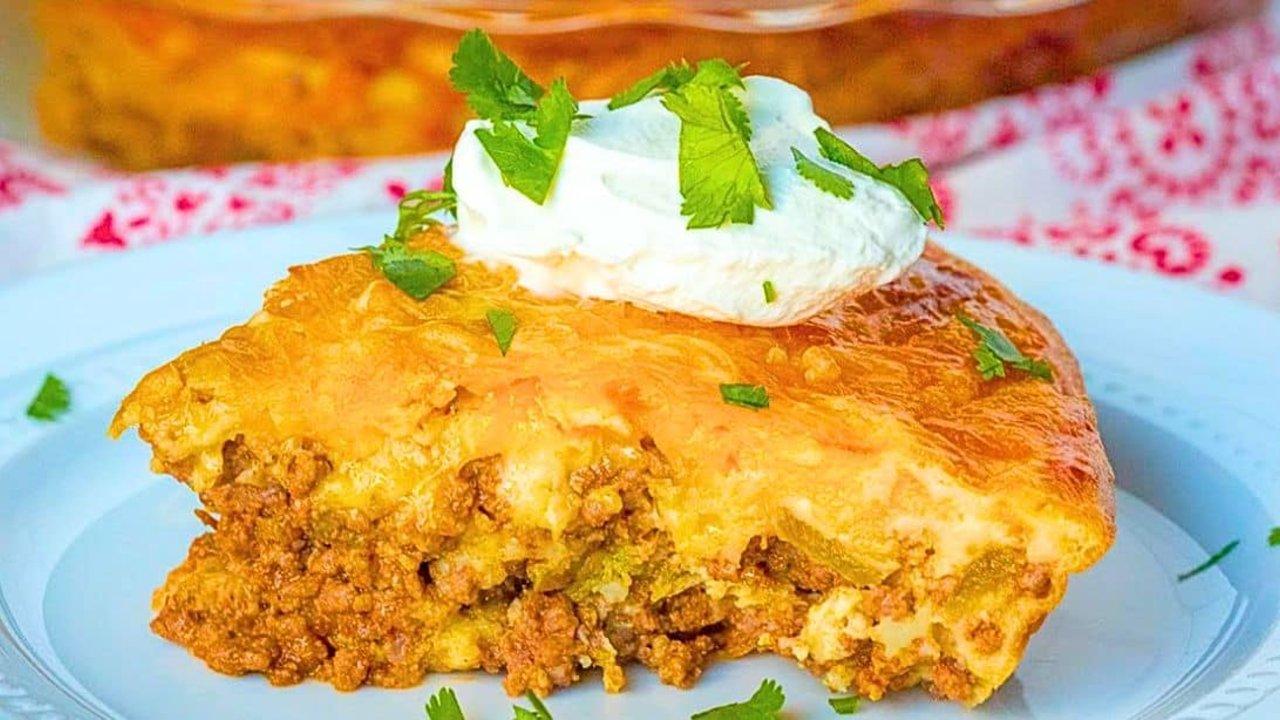 Easy-to-Make Loaded Impossible Beef Taco Pie