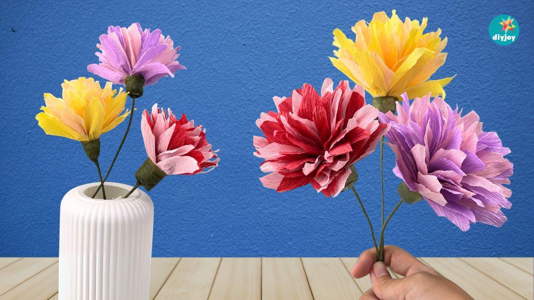 Crepe Paper Flowers, a diy wedding centerpiece idea, a thoughtful DIY that saves real money on decor