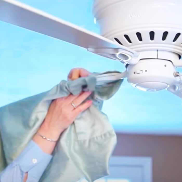 Pillowcase Hack - Ceiling Fan Hack - Cleaning Hacks