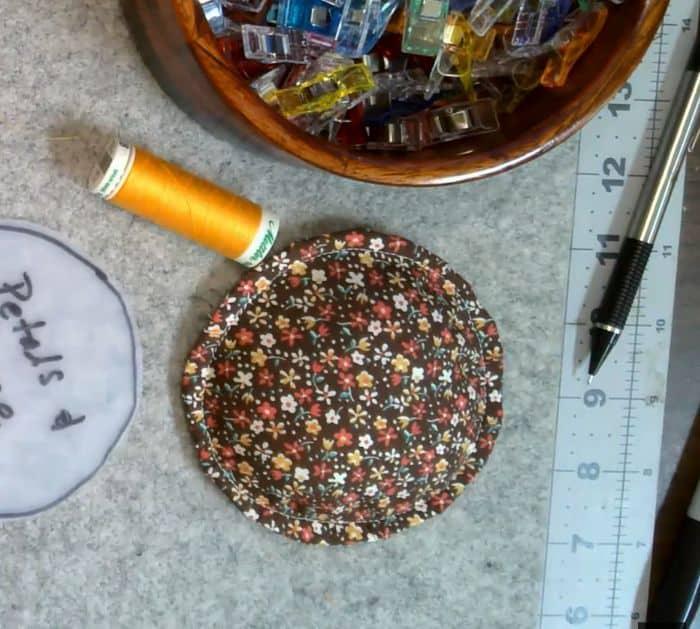 Easy Sunflower Pin Cushion Materials