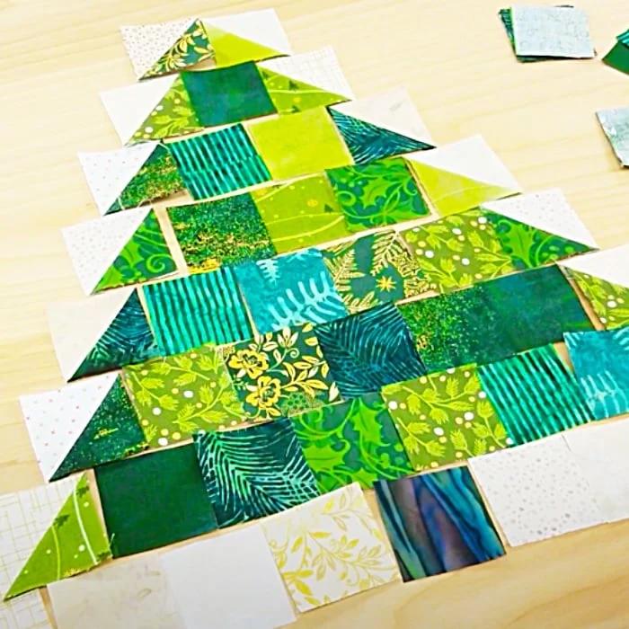 Last Minute Christmas Tree Quilt - DIY Christmas Decor - Easy Holiday Quilting Ideas