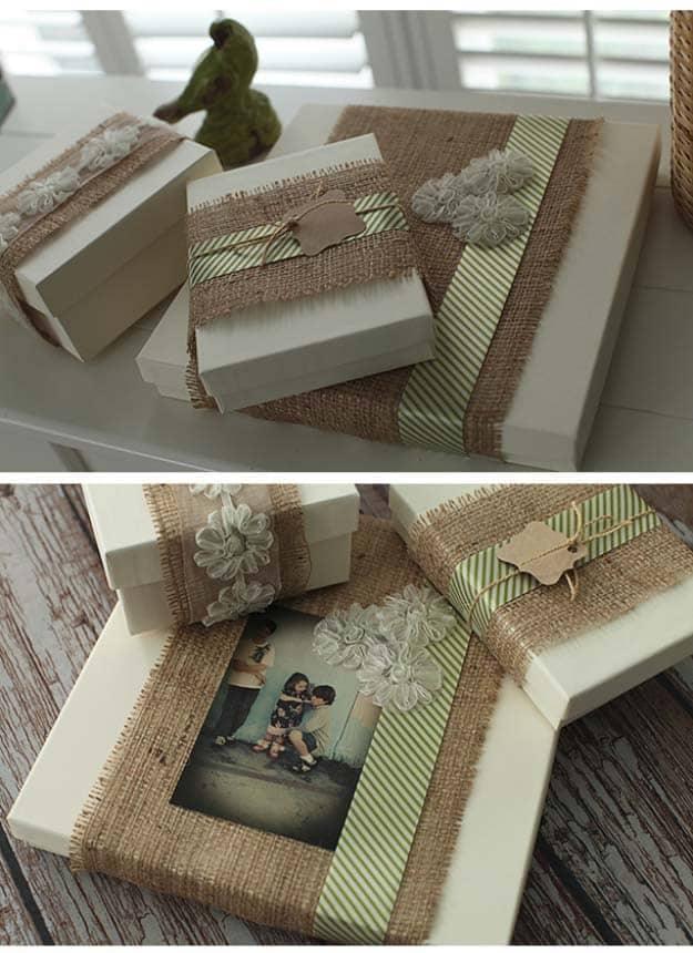 DIY Projects with Burlap and Creative Burlap Crafts for Home Decor, Gifts and More | Burlap Gift Packaging