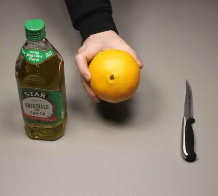 Materials for DIY Orange Lamp