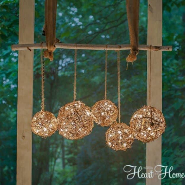 Easy DIY Porch Light, a pretty DIY patio decor idea for outdoor living and a charming accent for a front porch