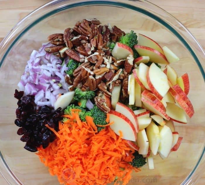 Creamy Broccoli Salad With Apples and Pecans Recipe