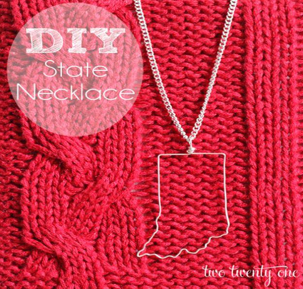 How To Make A State Necklace, an idea worth saving for later and one worth bookmarking from this list