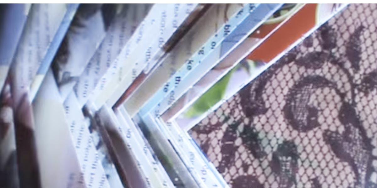 Watch The Clever Thing She Does After She Folds Pages Of This Old Book! (NOVEL IDEA!)