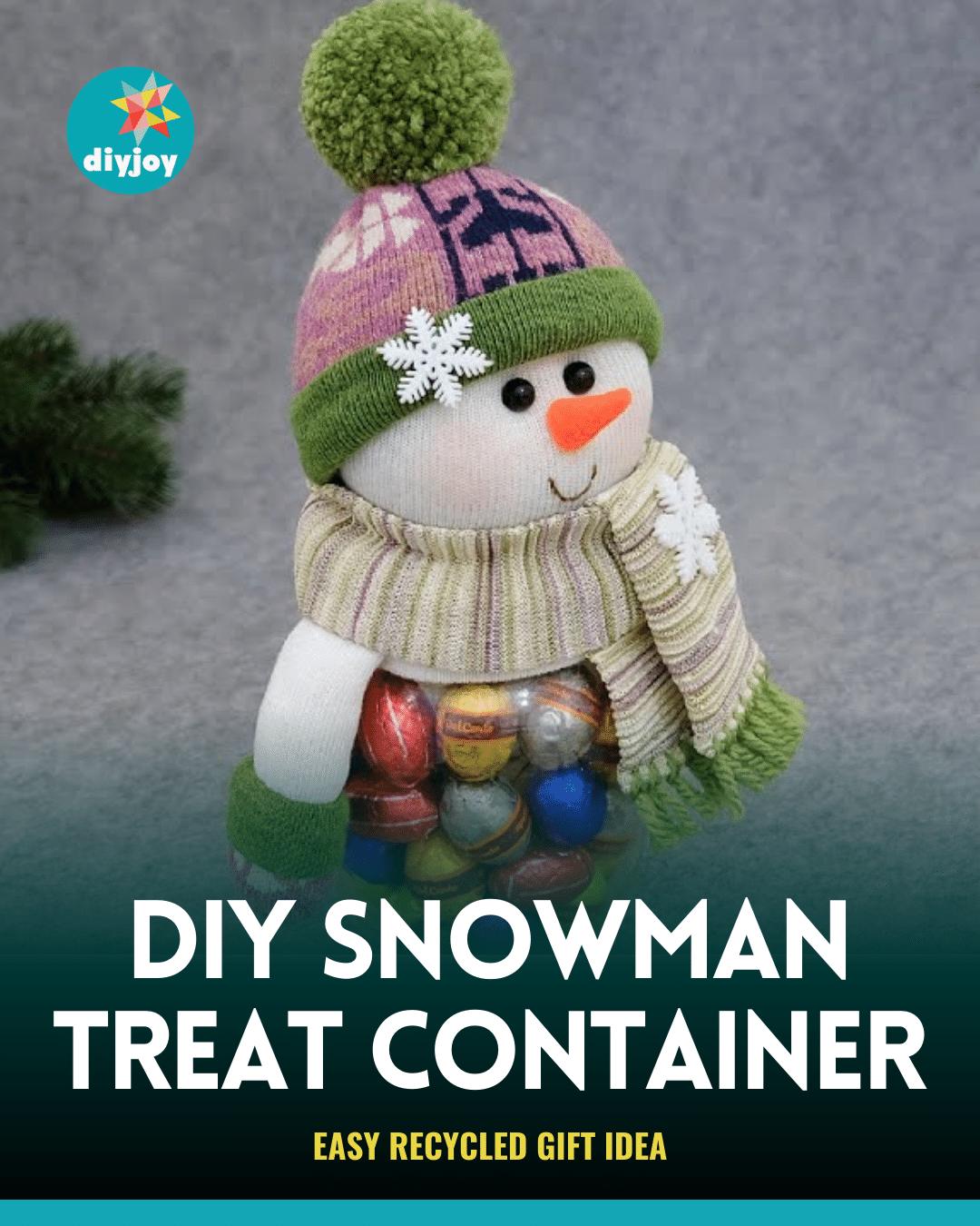 Easy DIY Snowman Treat Container Tutorial