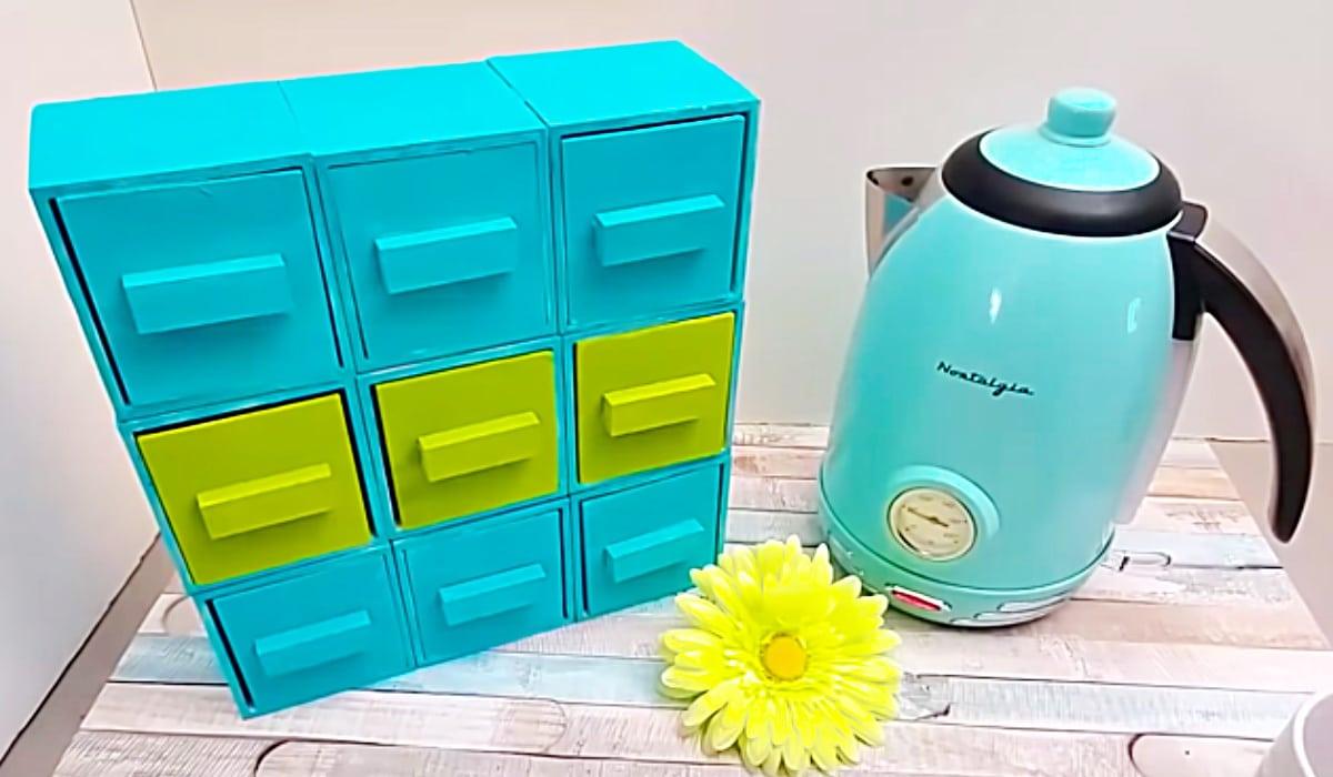 Dollar Tree Wood Cube Organizer