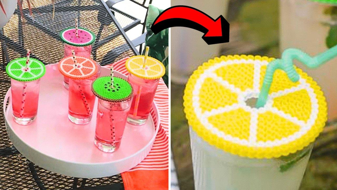 Easy DIY Fuse Bead Drink Cover Tutorial