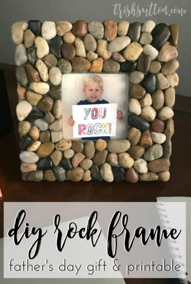 DIY Rock Frame, forgiving enough for a first attempt and a clever way to use scraps you already have