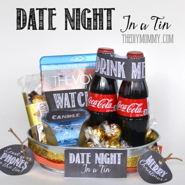 Date Night In A Tin, a couples evening plan, quick to prep during a lunch break and the kind of night nobody forgets