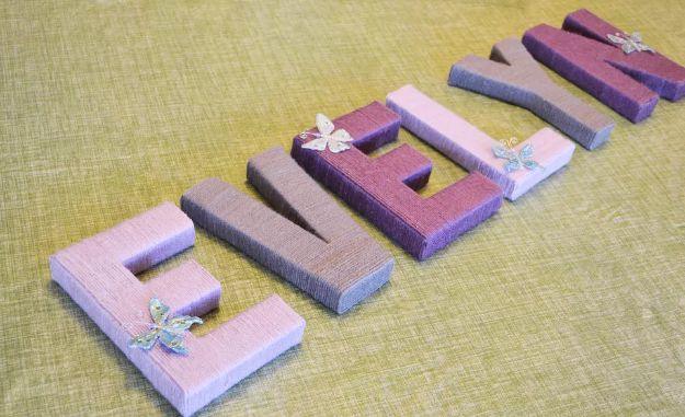 Yarn-Wrapped Letters, simple enough for a first weekend project and a look that gets noticed the moment guests walk in