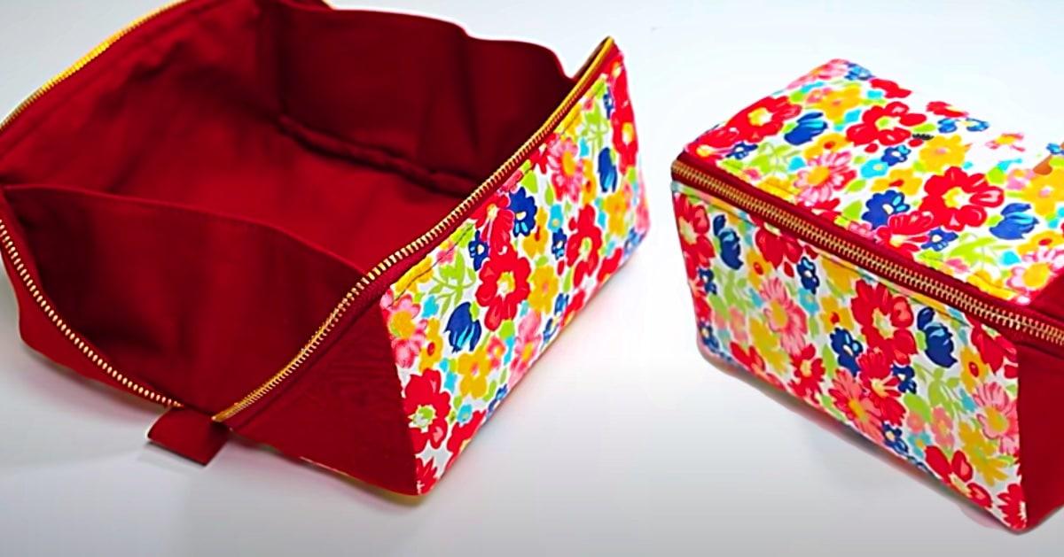 How To Sew An Open Wide Zipper Pouch