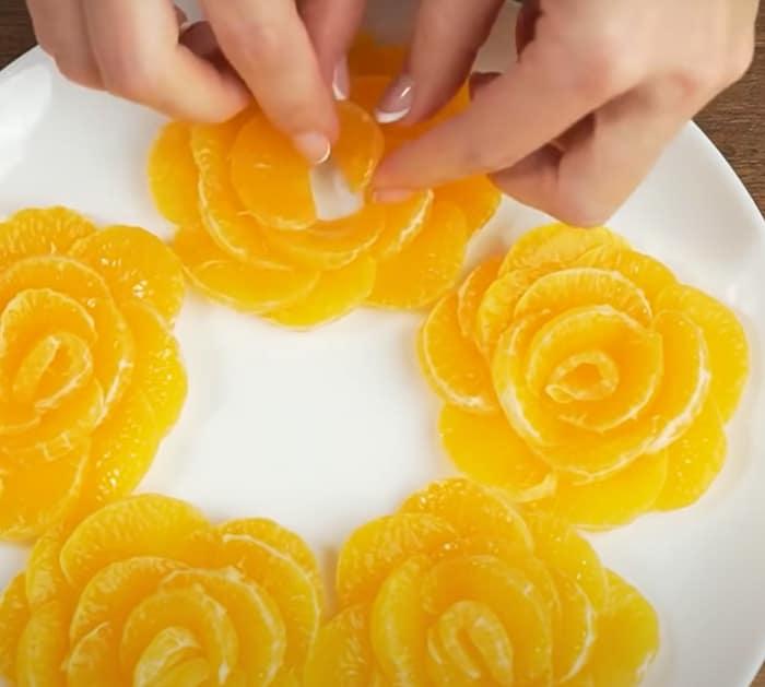orange fruit platter for new years eve