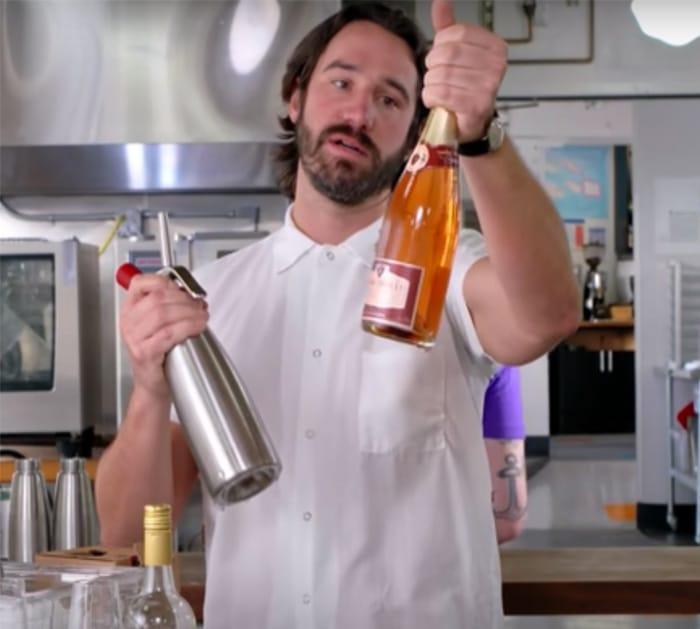directions to turn wine to champagne