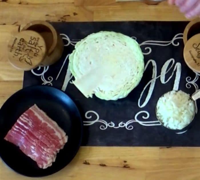 Easy To Make Skillet Fried Bacon And Cabbage