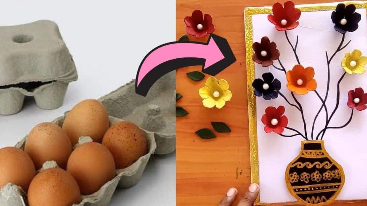 DIY Egg Carton Flowers