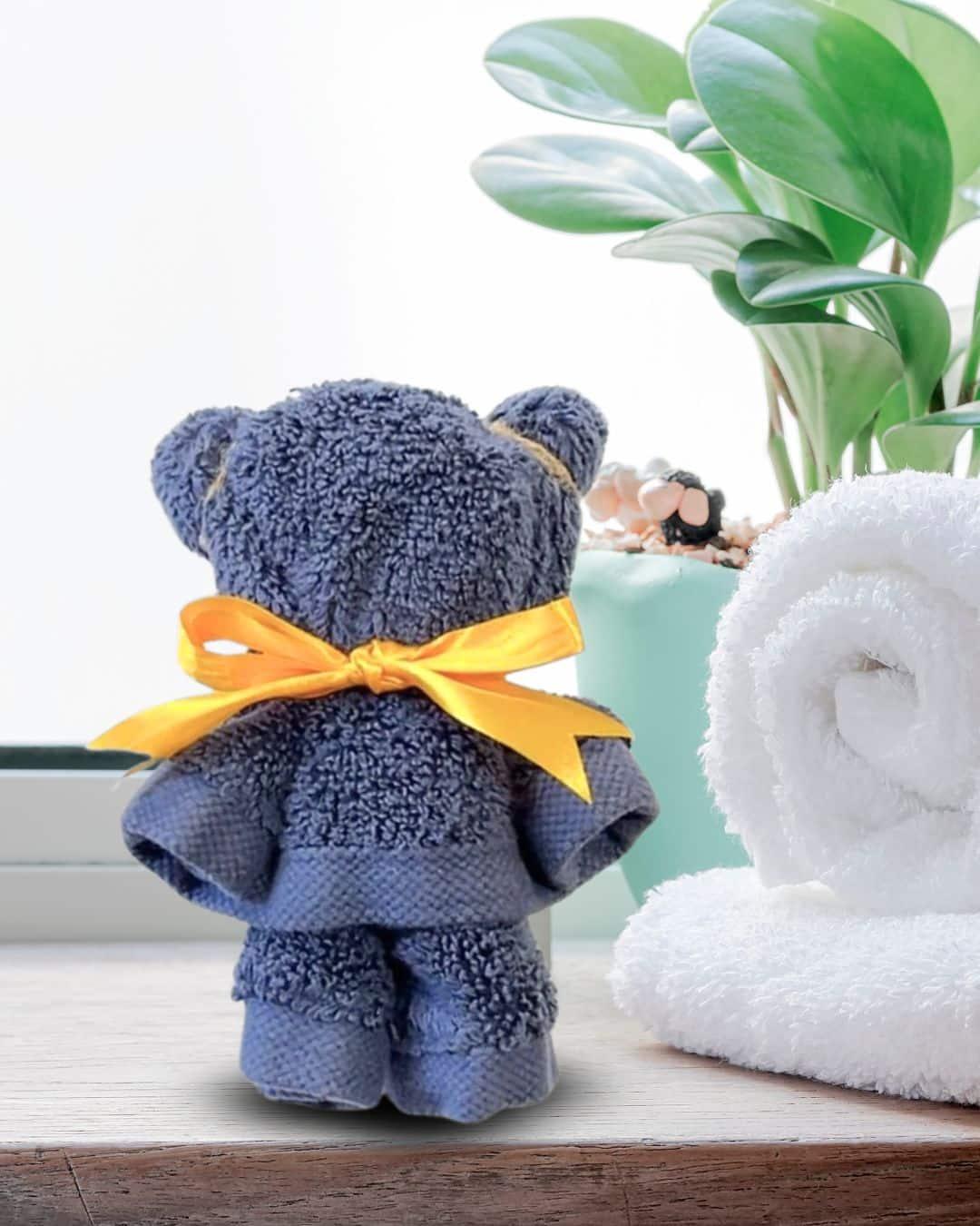 Towel Teddy Bear — easy teddy bear towel tutorial