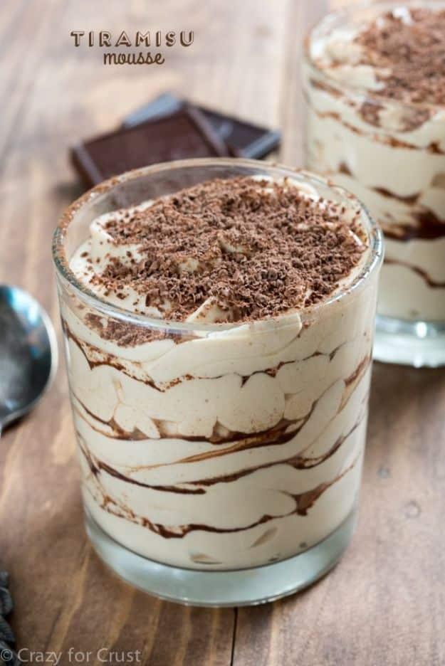 Low Sugar Dessert Recipes - Easy Tiramisu Mousse - Healthy Desserts and Ideas for Healthy Sweets Without Much Sugar - Raw Foods and Easy Clean Eating Dessert Tips, Keto Diet Snacks
