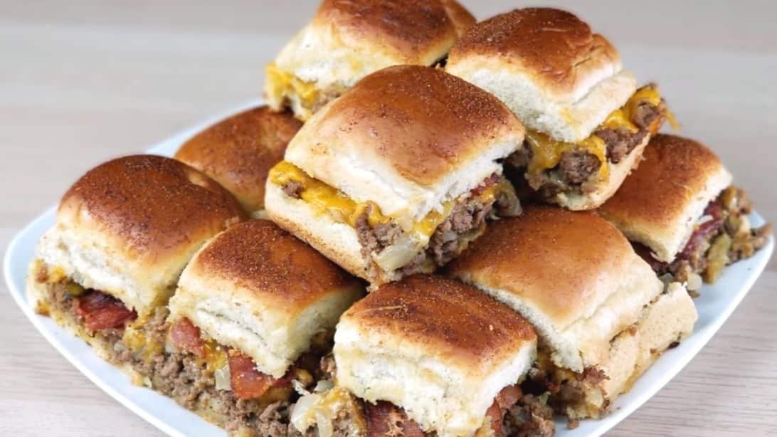 How to Make Bacon Cheeseburger Sliders