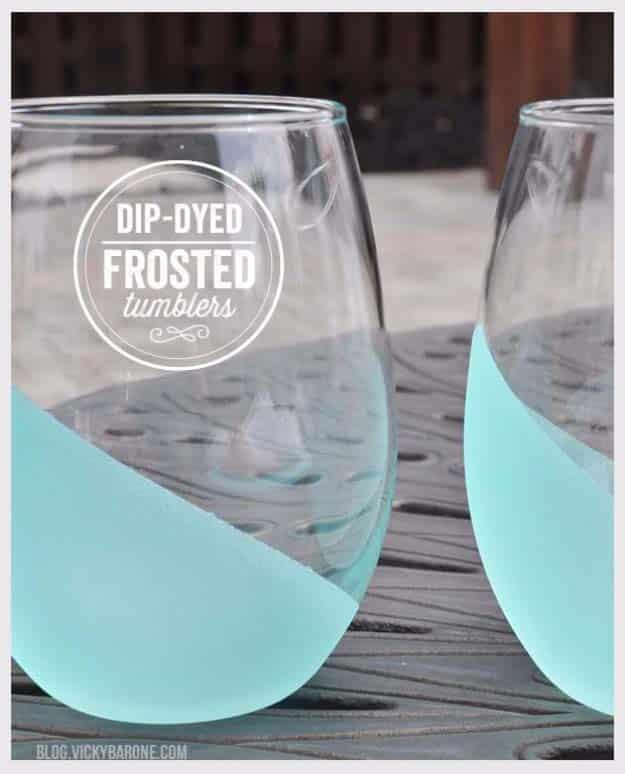 Dip Dyed Frosted Tumblers, a popular choice on this list and a handmade present that feels extra personal