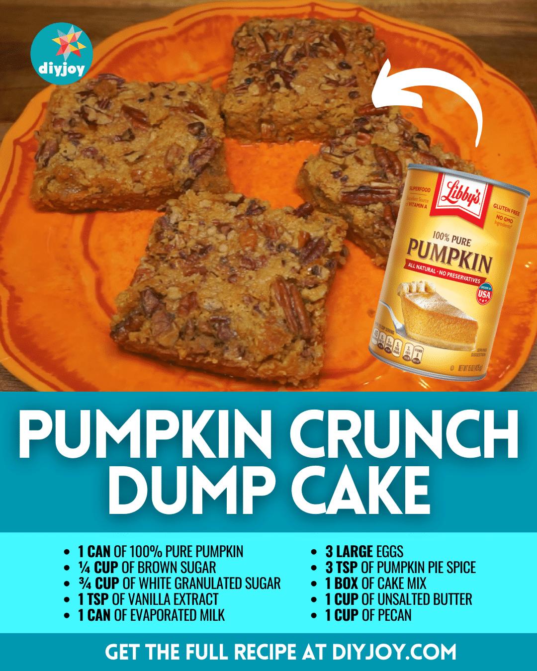 Easy Pumpkin Crunch Dump Cake