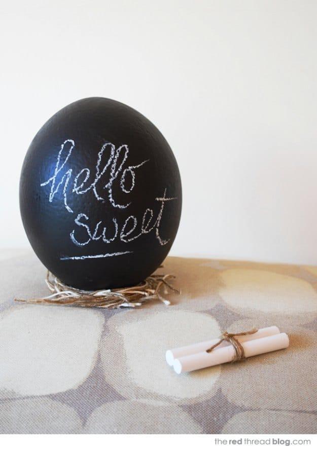 Giant Chalkboard Eggs, a simple idea that makes a real difference and a fun project the whole family can help with