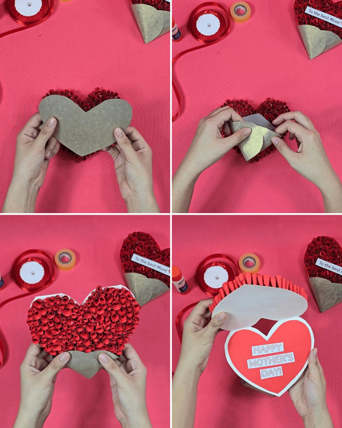 Homemade Heart Gift Card — perfect mother's day gift
