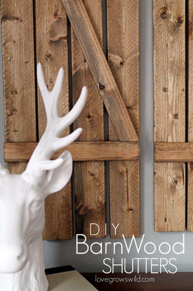 DIY Barnwood Shutters, budget friendly using stuff already sitting in a bin and something worth showing off once it is done