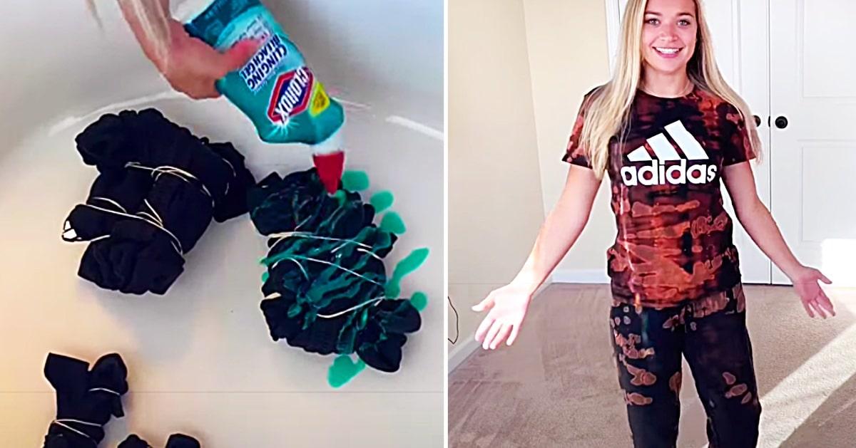 How to Make A Tie-Dye Sweat Set Using Gel Bleach