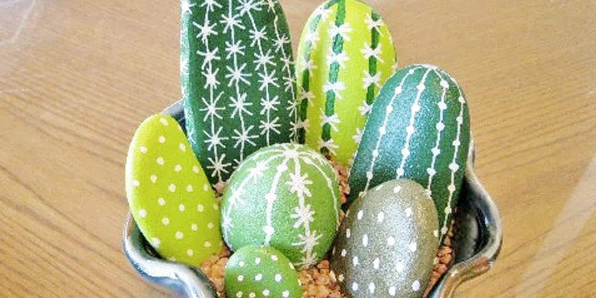 I Couldn’t Believe These Painted Cactus Rocks Weren’t Real!