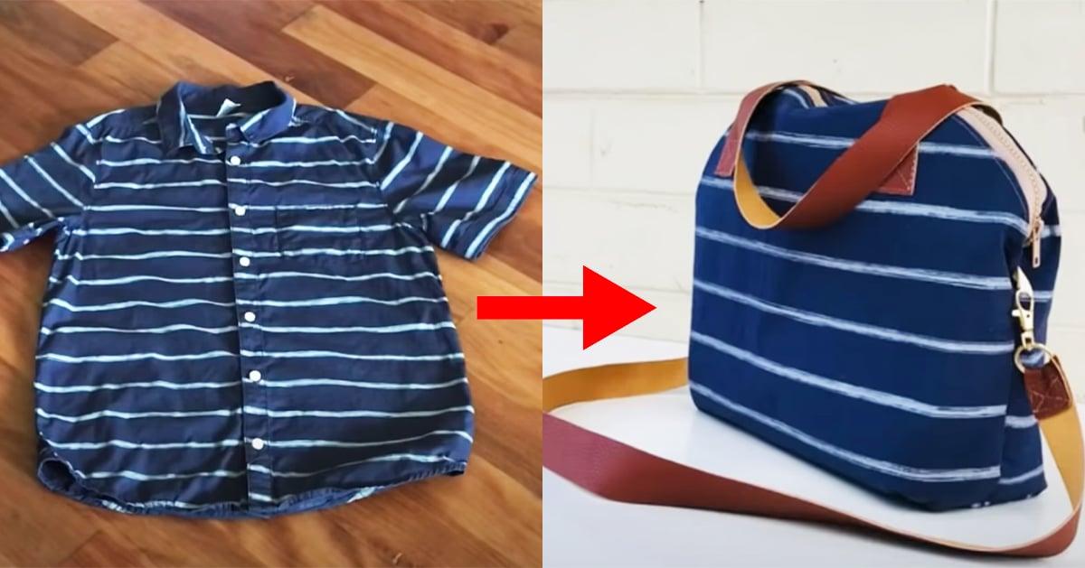 How To Recycle Shirts Into A Crossbody Bag