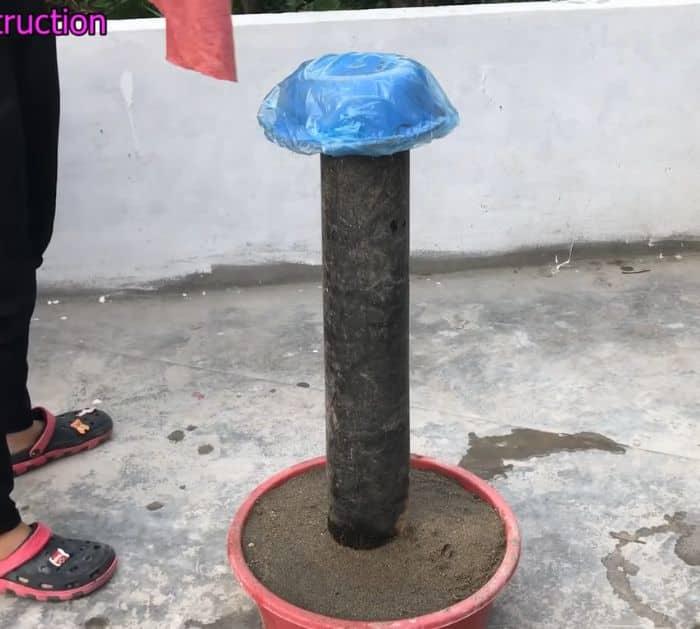 DIY Cement Flower Pot Tutorial
