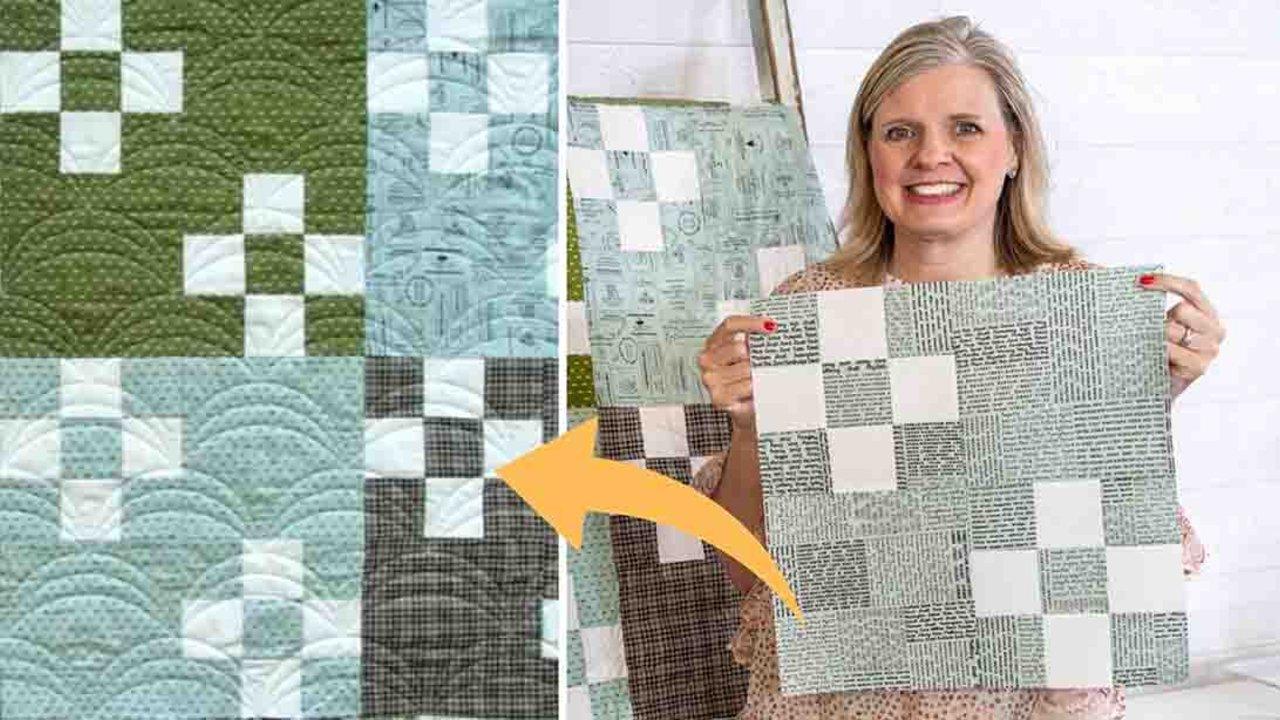 Fat Quarter Four-Patch Shortcut Quilt