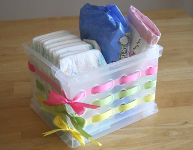 Embellished Plastic Container, gentle on the wallet even making a matching pair and a statement worth the extra effort