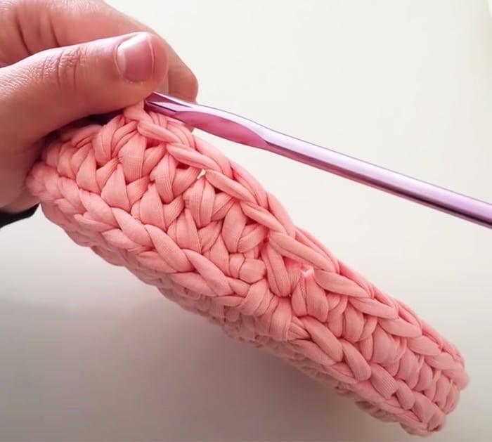 Crochet Basket With T-shirt Yarn | DIY Crochet