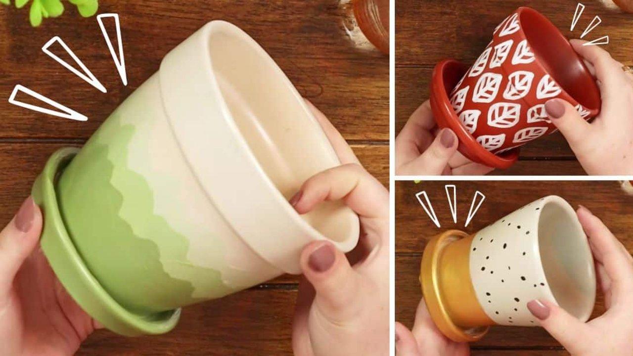 Simple & Quick DIY Pot Painting Ideas