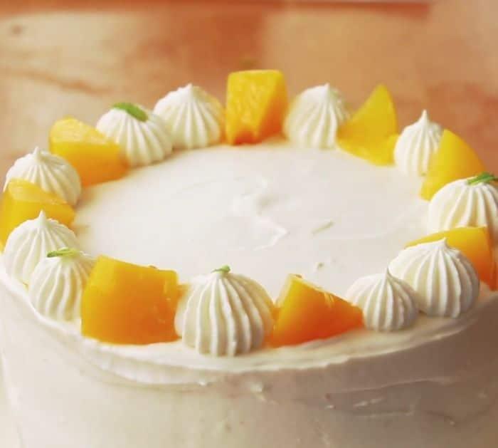 Best Peach Cream Cake Recipe