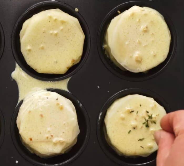 Easy to Make Mini Potato Gratin Stacks