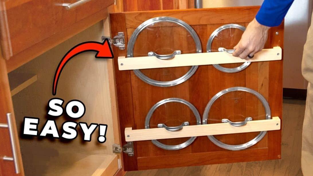 Easy DIY Cabinet Lid Organizer Tutorial