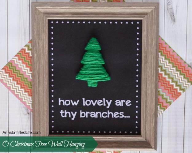 O Christmas Tree Wall Hanging, a cozy winter DIY idea worth making this season and a favorite pick from this roundup