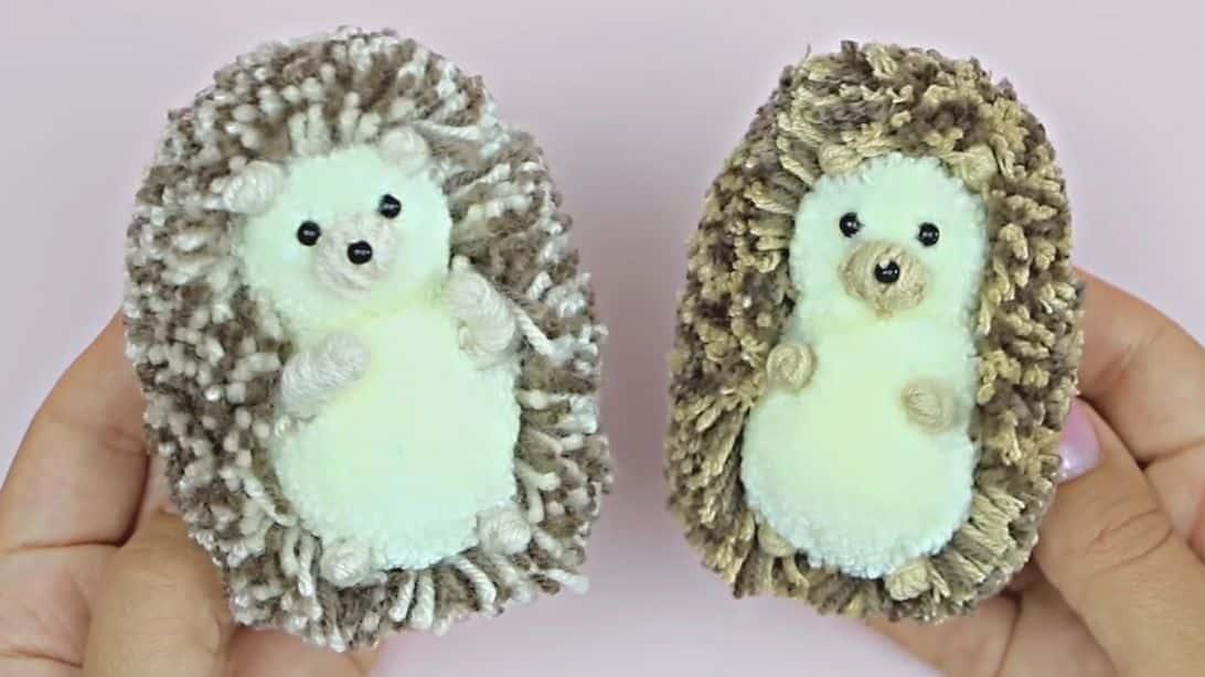 How To Make A Cute Yarn Hedgehog