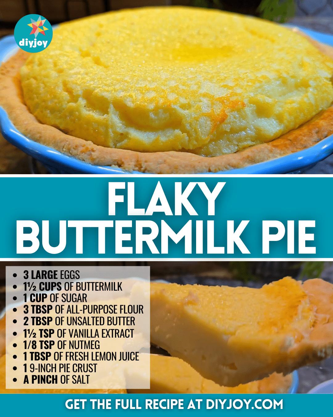Easy Flaky Buttermilk Pie Recipe