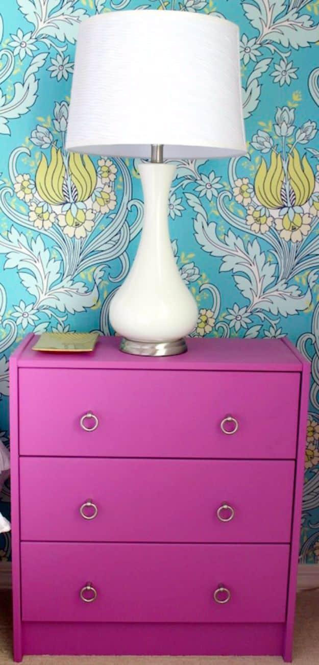 Ikea Rast Nightstand DIY, a charming DIY nightstand idea for the bedroom and an easy build that looks like a store find