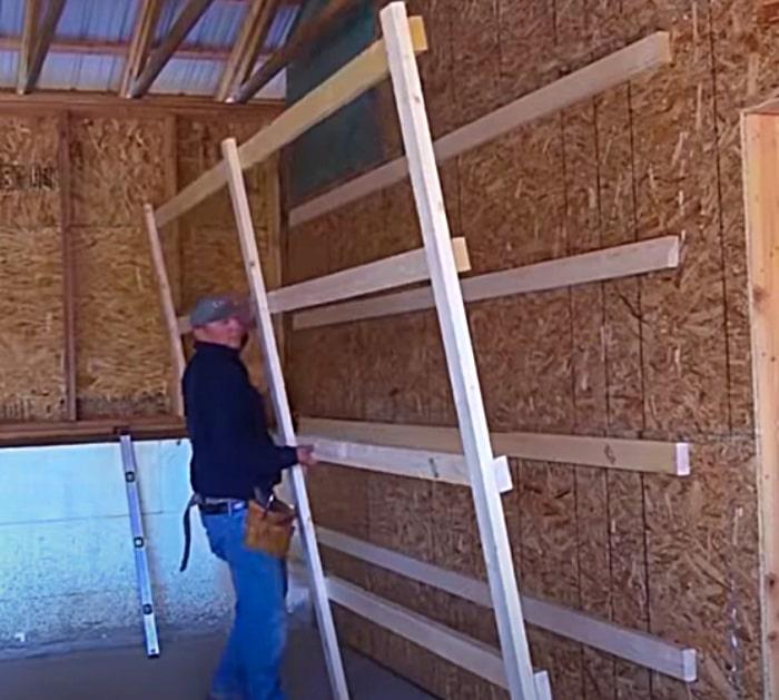 How to build garage shelving