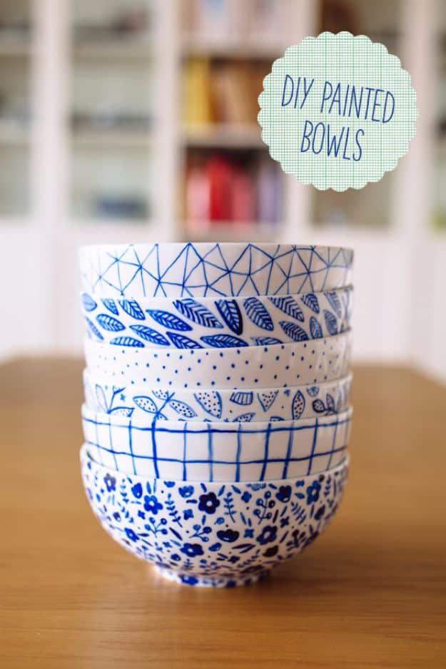 DIY Painted Bowls, one of the more popular picks from this roundup and a gift worth repeating for every occasion