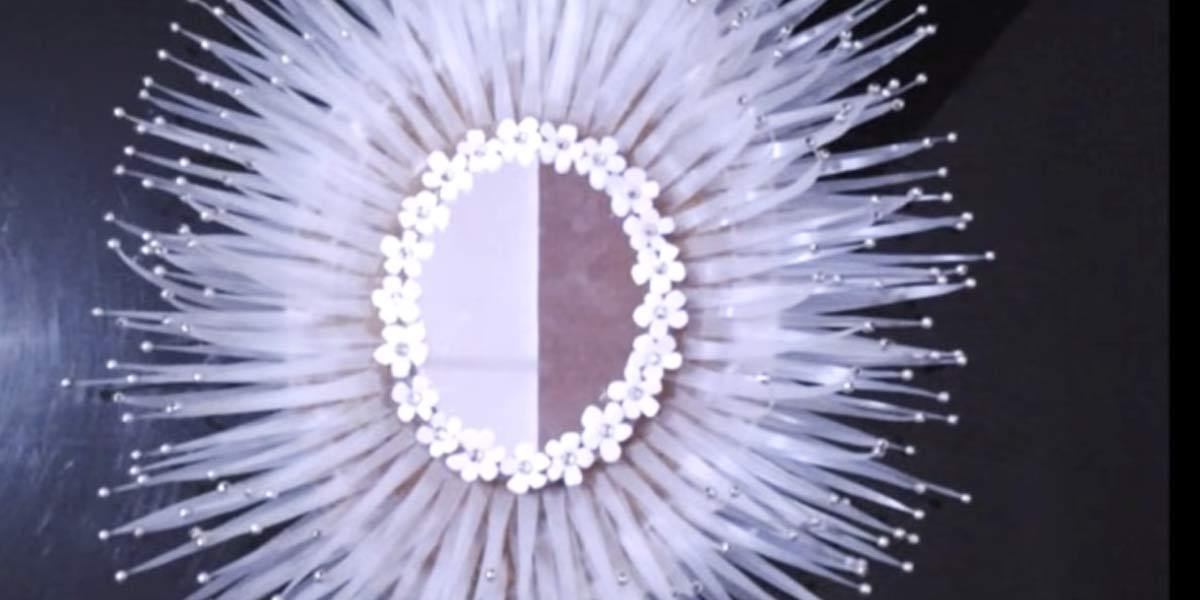She Makes This Incredible Mirror Wall Hanging And You Won’t Even Believe What She Used (Brilliant!)