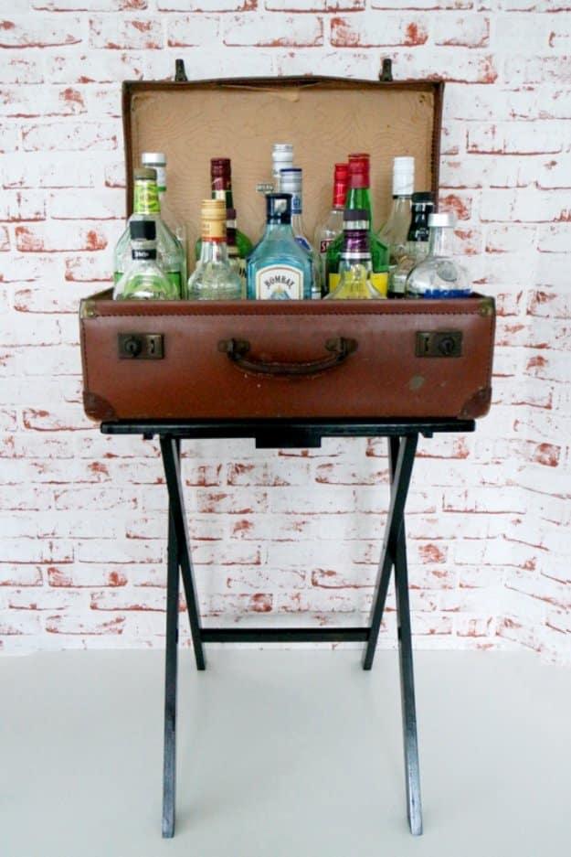 DIY Faux Bar Table, a popular choice on this list and a simple DIY that brightens up a plain kitchen